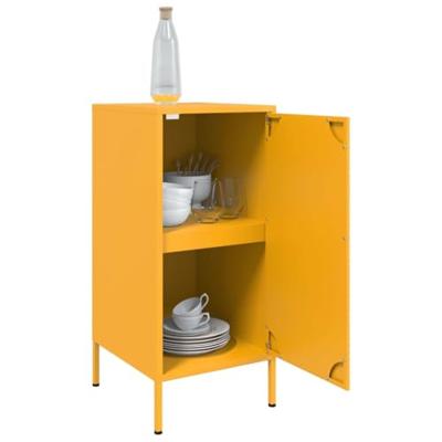 Dressoir 36x39x79 cm koudgewalst staal mosterdgeel Dressoir 36x39x79 cm koudgewalst staal mosterdgeel