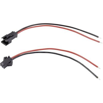 TRU COMPONENTS TC-6649232 Female header met kabel Totaal aantal polen: 2 Rastermaat: 2.50 mm 1 set(s)