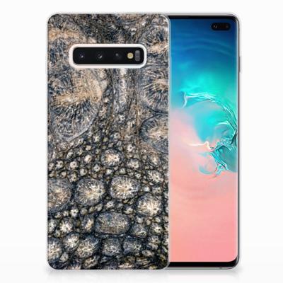 Samsung Galaxy S10 Plus | TPU Hoesje | Krokodillenprint Samsung Galaxy S10 Plus | TPU Hoesje | Krokodillenprint