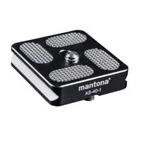 Mantona AS-40-1 Snelwisselplaat Schroefdraad (buiten)=1/4 - thumbnail