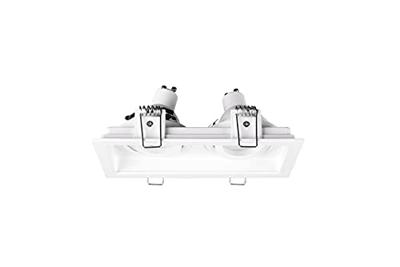 Trio Dubbele inbouwspotKenai richtbaar 2-lichts wit - 651600231