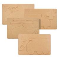 Playmais kaarten versieren brandweerwagen - thumbnail