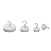 magnetoplan Magnetische haak magnetoplan® 36mm 8kg Ferrit weiß (Ø) 36 mm Rond, Met haak Wit 1 stuk(s) 52636 - thumbnail