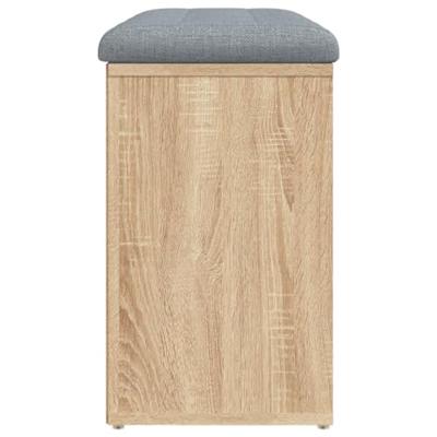Schoenenbank 82x32x50 cm bewerkt hout sonoma eikenkleurig