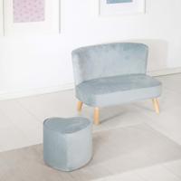 roba 2-zits bank voor kinderen (Scandinavische stijl, Lichtblauw) - thumbnail