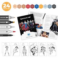 Creativ Company Hobbyset illustratie stripboekhelden wonder woman kleurset - thumbnail
