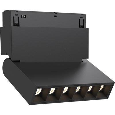 Magnetische Lineaire LED Bar 48V - 6W 440lm 6500K - Zwart Kantelbaar