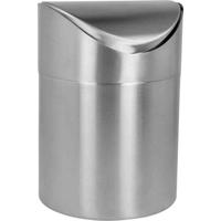 Metaltex 185392010 Afvalbak 1.5 l RVS (Ø x h) 12 cm x 16.5 cm Zilver 1 stuk(s) - thumbnail