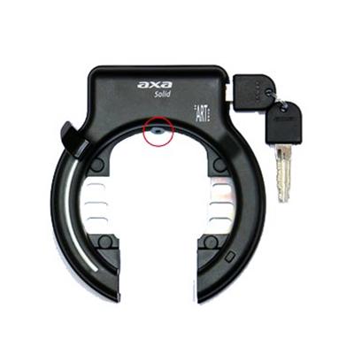 Axa solid zwart ringslot - 14cm - art2