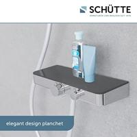 Schutte OCEAN thermostatische mengkraan douche met planchet | chroom-antraciet
 60536 - thumbnail