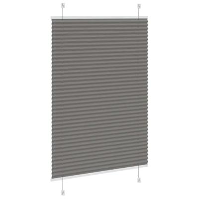 Pliss rolgordijn 95x100 cm stofbreedte 94,4 cm antraciet