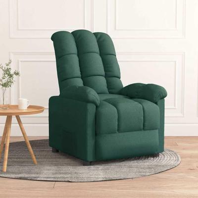 Fauteuil verstelbaar stof donkergroen