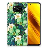Xiaomi Poco X3 | Poco X3 Pro | TPU Case | Orchidee Groen - thumbnail