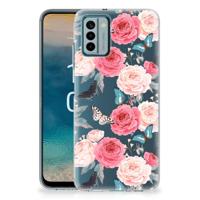 Nokia G22 | TPU Case | Butterfly Roses - thumbnail