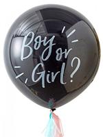 Ginger Ray Gender reveal Boy or Girl Ballon Oh Baby! - thumbnail