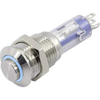 TRU COMPONENTS TC-6647568 LAS4GQH-11E/B/12V/S Druktoets 48 V 2 A 1x uit/(aan) Moment Blauw 1 stuk(s) - thumbnail