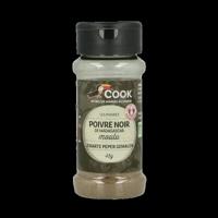 Cook Zwarte peper gemalen bio 45 Gram - thumbnail