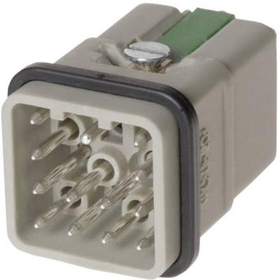 HARTING 09120123001 Pin-inzetstuk Han® Q 12 + PE Han-Quick Lock 1 stuk(s) Piece
