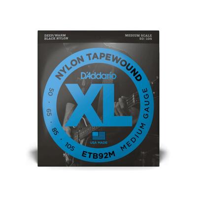 D'Addario ETB92M Nylon Tapewound Medium 50-105 snaren voor elektrische bas