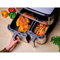 Tefal EY905D Easy Fry & Grill Dual Airfryer Grijs - thumbnail