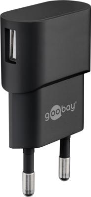 Micro-USB voeding compleet - Micro-USB oplader - USB 2.0 micro stekker - 1m - 1000mA - 5 Watt - 5V - Zwart