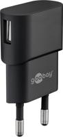 Micro-USB voeding compleet - Micro-USB oplader - USB 2.0 micro stekker - 1m - 1000mA - 5 Watt - 5V - Zwart - thumbnail