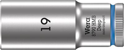 Wera 8790 HMB Deep 05004541001 3/8 (10 mm) Dopsleutelinzetstuk Houderfunctie 19 mm 3/8 19 mm 1 stuks 3/8