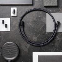 Hansgrohe Designflex doucheslang textiel 200 cm, mat zwart - thumbnail