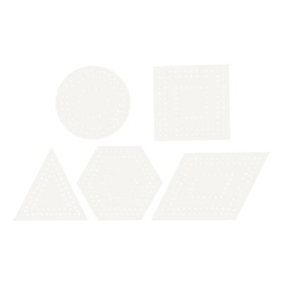 Creativ Company Kruissteken karton wit geometrisch, 20st.