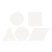 Creativ Company Kruissteken karton, geometrisch, afm 10-17 cm, wit, 20 stuk/ 1 doos - thumbnail