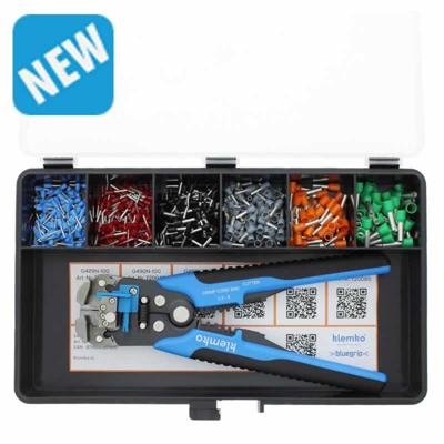 Assortimentsdoos met adereindhulzen strip kniptang 910035 makkelijk voor in de bus of werkplaats