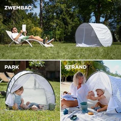 Anti-UV UPF50+ tent met muggenet Babymoov groen - thumbnail