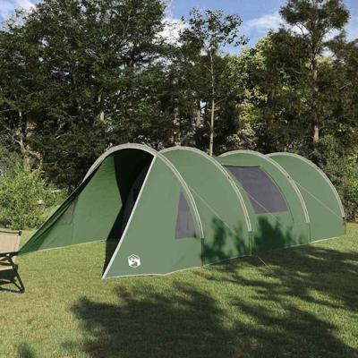 Tunneltent met dak met opslag Groen en Wit 778 x 356 x 210 cm