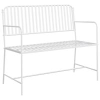 Tuinbank Wit 104 x 54 x 93cm Staal - thumbnail