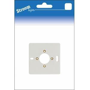 Montageplaat 1-voudig wit - 6650710