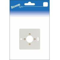 Montageplaat 1-voudig wit - 6650710 - thumbnail