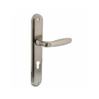 Intersteel Deurkruk Bjorn op schild profielcilindergat 72mm - nikkel mat - thumbnail