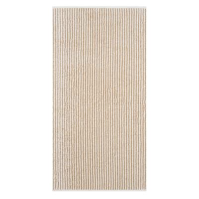 Cawö Cawö Two-Tone Stripe Badlaken 80x150 natur