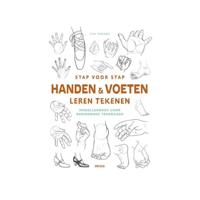 Deltas Stap voor stap handen en voeten leren tekenen hobbyboek - thumbnail