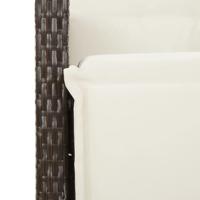 9-delige Tuinset met kussens poly rattan bruin - thumbnail