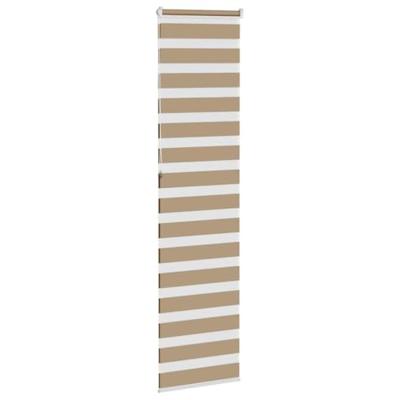 VidaXL Zebra blind 60x230 cm stofbreedte 55,9 cm polyester zandbruin