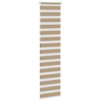 VidaXL Zebra blind 60x230 cm stofbreedte 55,9 cm polyester zandbruin - thumbnail