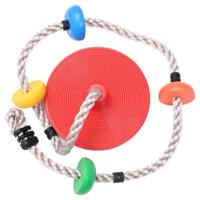 VidaXL Schommelklimtouw met plateaus en schijf 200 cm - thumbnail