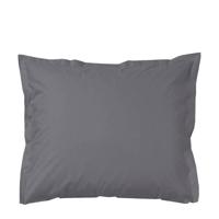 Cinderella kussensloop katoen-satijn (2 stuks) - antraciet - 60x70 cm - Leen Bakker - thumbnail