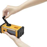 Sangean Survivor DAB Outdoorradio DAB+, VHF (FM) Noodradio Acculaadfunctie, Zaklamp, Oplaadbaar, Handslinger, Zonnepaneel Geel - thumbnail