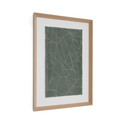 Kave Home Schilderij 'Durkan' 100 x 70cm, kleur Groen