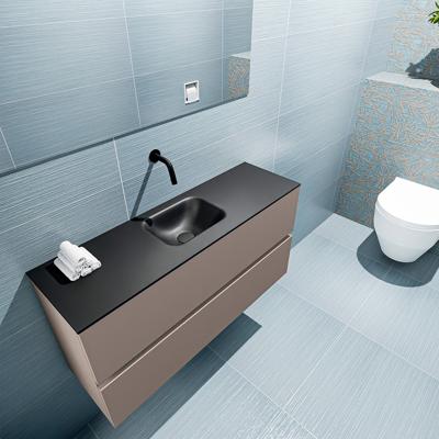 MONDIAZ ADA 100cm toiletmeubel smoke. LEX wastafel urban midden zonder kraangat MONDIAZ ADA 100cm toiletmeubel smoke. LEX wastafel urban midden zonder kraangat