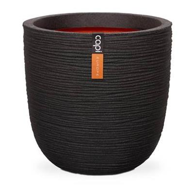 Capi Pot Bol Rib NL 43x41 cm - Zwart - thumbnail