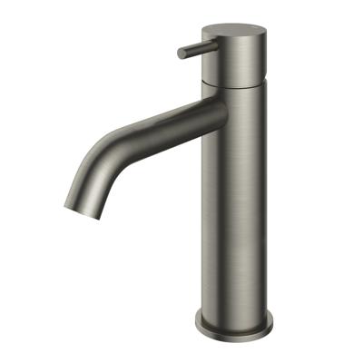Wastafelmengkraan Hotbath Cobber 1-hendel Gebogen 21.6 cm Geborsteld Nikkel