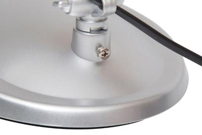 MAULstorm bureaulamp, LED, op voet, zilver